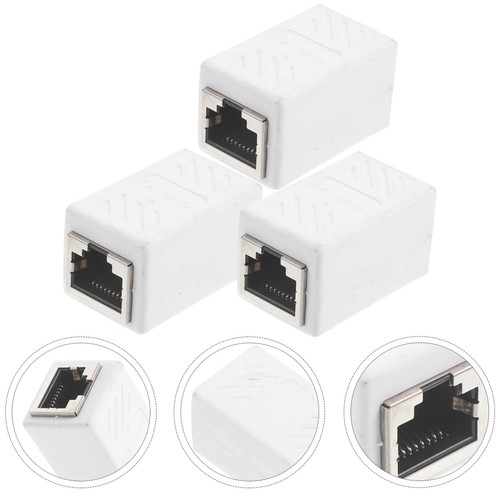 3 Pcs Ethernet-Adapter-Extender Ethernet-Buchse-zu-Buchse-Koppler - 第 2/12 張圖片