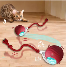 Automatic Rolling Cat Toy Self Moving Interactive Ball Kitten Play Pet