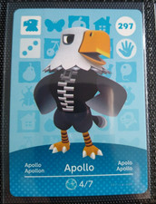 Apollo Animal Crossing Amiibo Card 297 Ser...