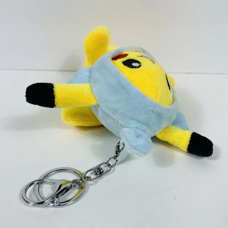 Pokémon Pikachu with blue hat Plush Keychain 5in - Image 4 of 4