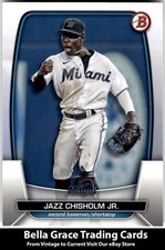 2023 Bowman Jazz Chisholm Jr. #22 Miami Marlins MLB Baseball 