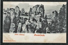 Carte postale Basteibrücke - Suisse saxonne inutilisée vers 1900