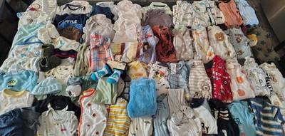 116 Piece Large Lot/Bundle Baby Boy Clothes Newborn   