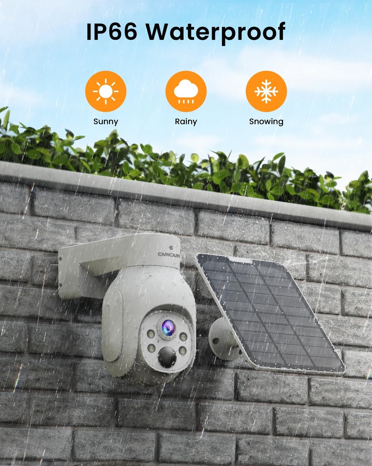 Wireless Solar Camera WIFI Security Outdoor Battery PTZ CCTV Home House 10CH NVR