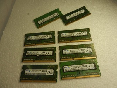 32GB as Mixed lot 8X - 4GB RAM Chips DDR3 RAM PC3 - 12800S MEMORY