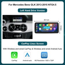 10.25" Touch Screen Wireless Autoradio Navi f&uuml;r Benz GLK X204 2013-2015 NTG4.5