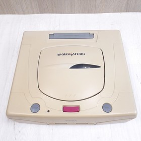 Sega Saturn Console Bundle 2 Controllers 8 Games Tested Japanese White HST-3220