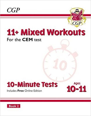 New 11+ CEM 10-Minute Tests: Mixed Workouts - Ages 10-11 Book 2 