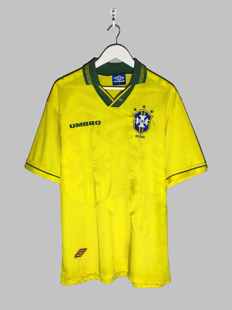 National Team Brazil Umbro 1996 Home Football Shirt Soccer Jersey