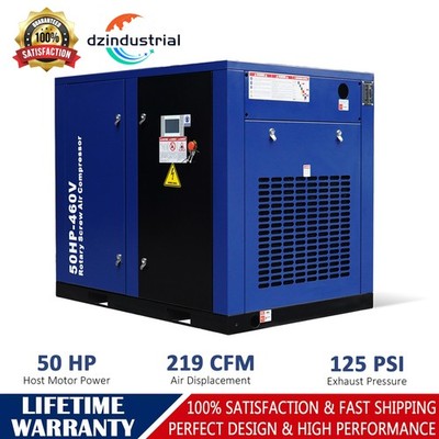 Rotary Screw Air Compressor System 3 Phase 37KW 50HP 219CFM 125PSI 460V