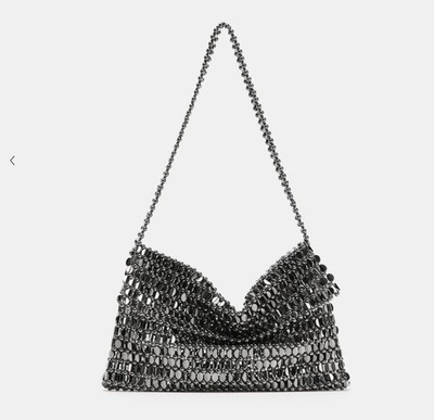 Zara shoulder bag with appliques BNWT Black