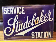 Studebaker Service Station 12 X 8 Inch Metal Sign Reproduction Nip For Mancave
