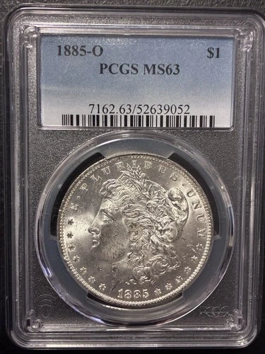 1885 Morgan Silver Dollar PCGS MS63 Uncirculated New Orleans $1 Coin