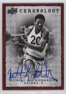 2007-08 Upper Deck Chronology Auto Micheal Ray Richardson #70 Auto 0e5c