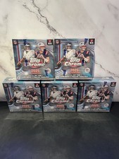 2025 Topps Chrome NFL Mega Box - Lot Of 5- Factory Sealed, In-Hand, Fast Ship!