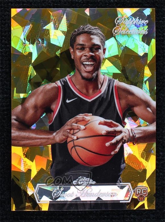 2023 Chrome Sapphire Edition Selections Gold 11/50 Scoot Henderson Rookie RC 1q2