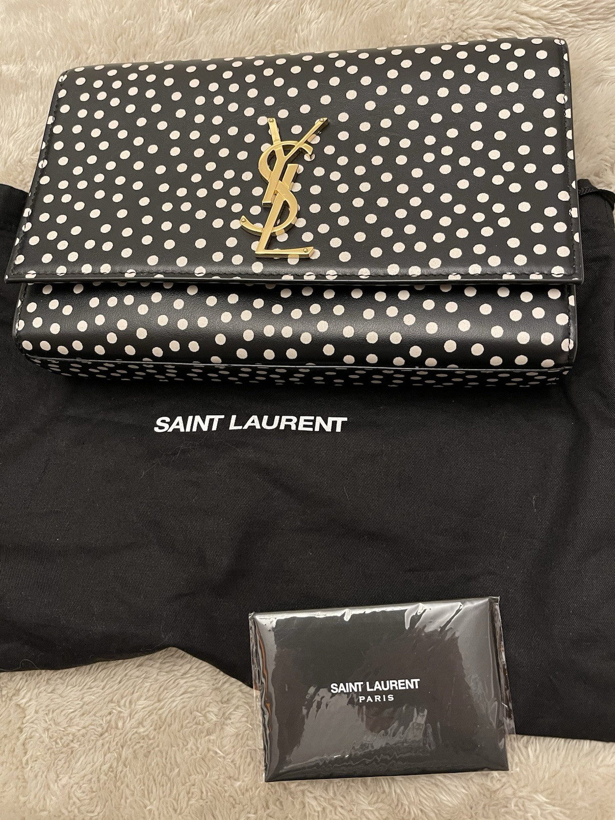 YSL - Yves Saint Laurent - Medium kate polka dot RRP £1700 great condition