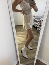 VTG Victoria  s Secret Cropped Camisole Paisley Embossed Lace Bust, size M