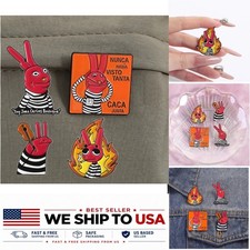 Cartoon Animal Enamel Lapel Pin Funny Movie Character Brooch Badge Gift
