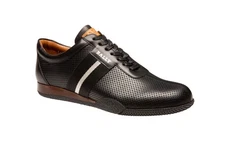 Bally Frenz Men's 6230483 Black Perforated Leather Sneakers Size 11D MSRP $535