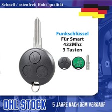 Auto Funk Schlüssel Fernbedienung 433MHz VA2 Für Smart 450 Fortwo Coupe Cabrio