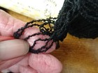Lot 6 Vtg skeins SPINNERIN yarn-HERODIA-1 oz ea-Black-93%wool-7%nylon — photo 4