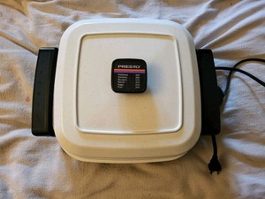 Vintage Presto Electric Skillet 0661743 Square Fry Pan With Lid USA WORKS