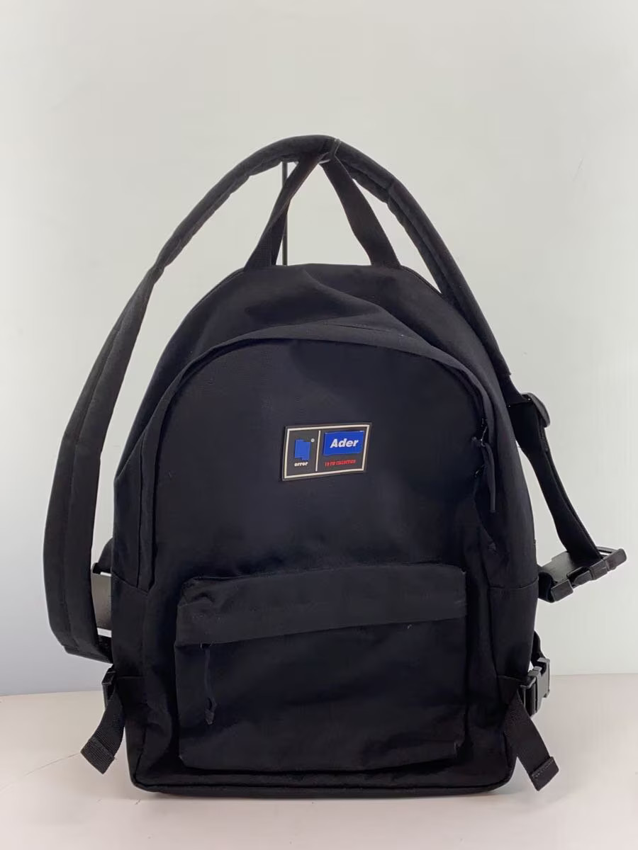 ADER ERROR Twin Shoulder Backpack Polyester Black Solid from Japan