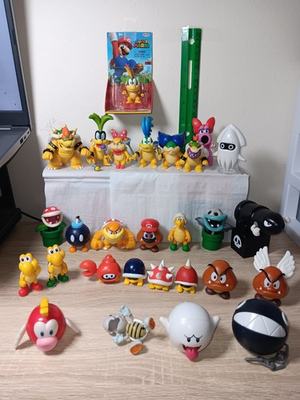#ad 2.5quot; KOOPA KIDS 29 PK Super Mario Bowser Lemmy Iggy Wendy Ludwig Larry Birdo $275.00