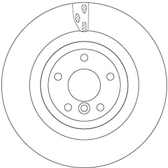TRW 2X Bremsscheibe Ø325Mm Hinten BelüFtet FüR Jaguar XE 2.0 XF DF6969S-image