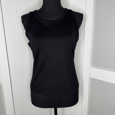 #ad And Now This Women#x27;s Slim Fit High Neck Tank Top Size L Black NWOT $7.26
