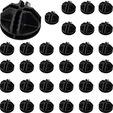 32PCS Cube Connectors – Black ABS Connectors for Modular Wire Cube Closet Organi