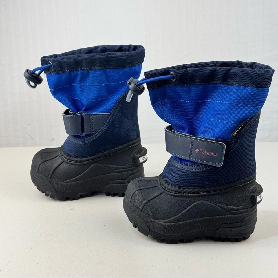 Columbia Azul/Negro Powderbug Plus II Bota de Invierno Impermeable Niño Talla 5 EUR 22 Foto 3 de 4