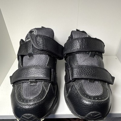 Dr. Comfort Winner X-Depth 7710R Black Gray Hook & Loop Sneaker Men 9.5