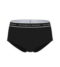 Victoria Secret Logo Cotton Modern Brief Panty Size XL Color Black Lot Of 6