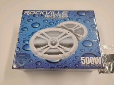 Pair Rockville RMSTS69B 6x9 Waterproof Marine Boat Speakers 2-Way Black