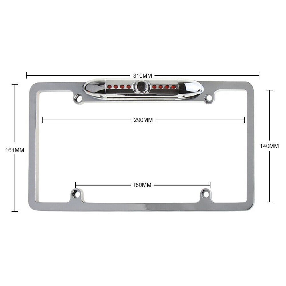 Backup Rearview Camera License Plate Frame Waterproof for KENWOOD Car Radio