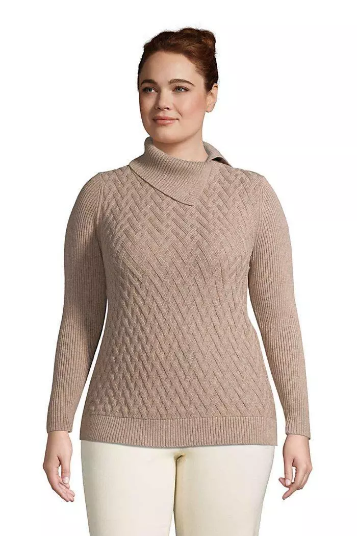 Lands end roll store neck sweater