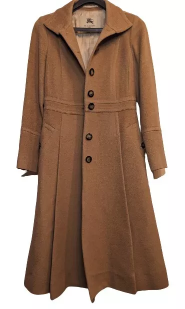 Burberry camel cheap hair coat