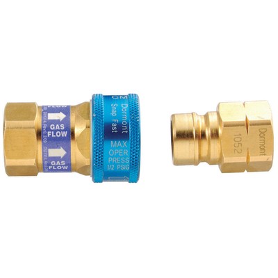 DORMONT A100 Disconnect Coupling,Push On,1'' Inlet 18D843