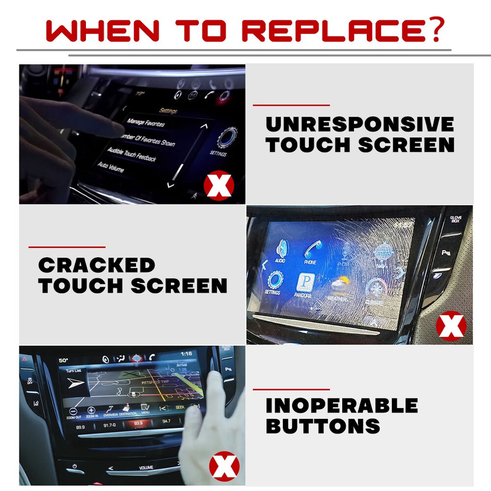 New Cadillac 13 - 20 ATS CTS ELR SRX XTS CUE System Touch Screen Nav Radio - Foto 6