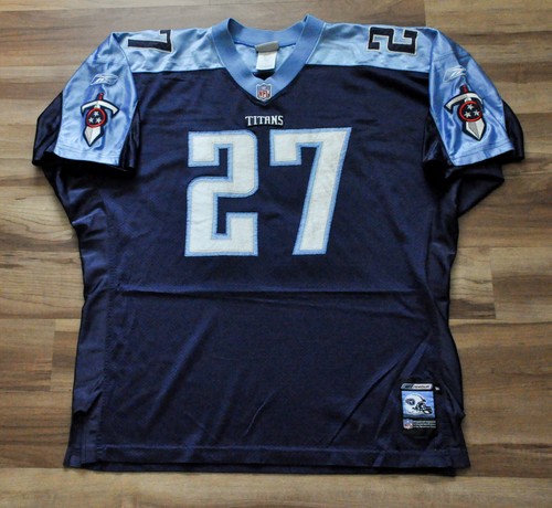 Eddie George Tennessee Titans Reebok Jersey Authentic NFL Helmet Tag Men 56 3XL - Picture 2 of 16