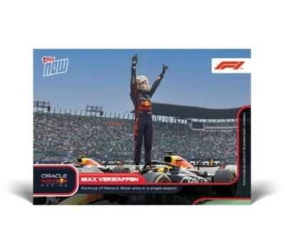 Max Verstappen Formula 1 Record: Most wins in a single season - F1 TOPPS NOW #73