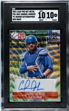 2021 Leaf Pro Set Metal Gabriel Moreno RED WAVE Autograph SGC 10 w/10 AUTO