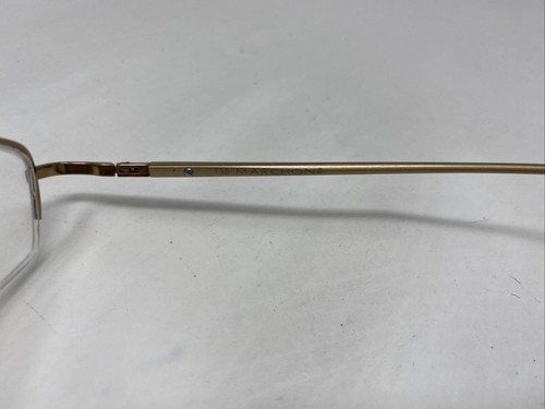 Marchon 4550AL 238 52-18-135 Antique Gold Metal Half Rim Eyeglasses Frame :478 - Picture 6 of 8