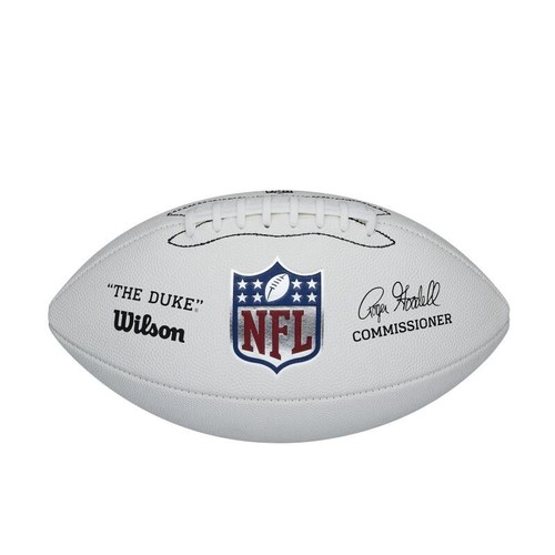 Wilson The Duke Replica Football 4 White Panel Official Team Autograph collector - Picture 3 of 7