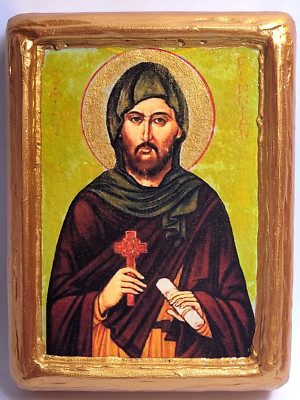 Saint Finnian Fionan St. Finianus of Clonard Catholic Anglican & Orthodox Icon