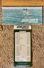 1972 Lowe Line Fishing Boats Canoes Dealer Sales Brochure Catalog + Price List
