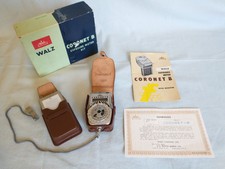 Walz Coronet B Exposure Meter Kit with Booster, instructions, and original box