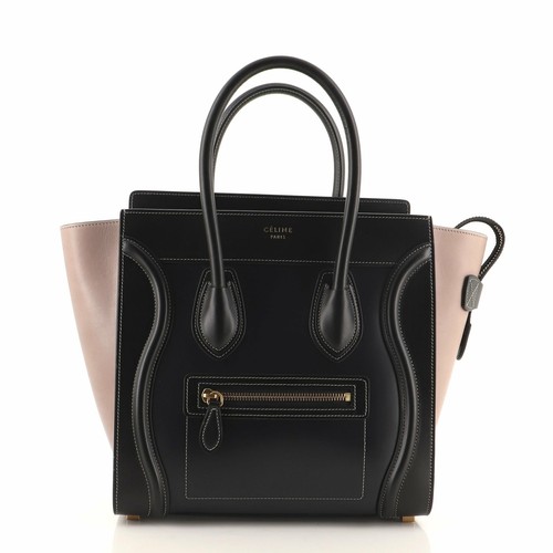 Celine Bicolor Luggage Bag Leather 